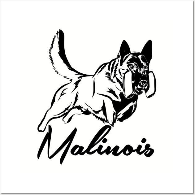 Malinois - Belgian shepherd -Mechelaar Wall Art by Nartissima